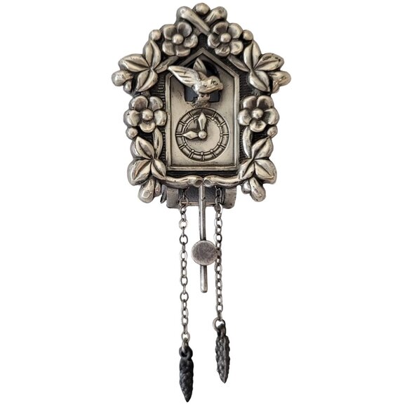 Coro Pegasus Articulated Cuckoo Clock Fur Clip, Signed E828 - Picture 3 of 11